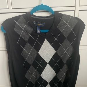 ARGYLE SWEATER VEST - LARGE